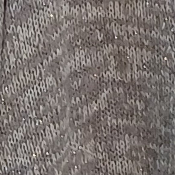 cardigan sweater,  Justice -size 12 (m) - Gray with puppy and paw prints on back - Picture 6 of 6